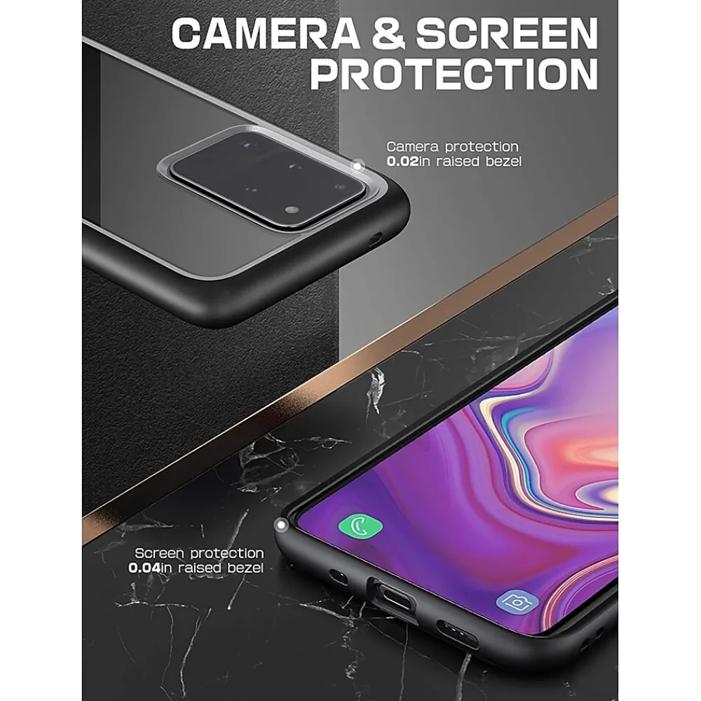 SUPCASE Unicorn Beetle Style Black Slim Case for Galaxy S20 Ultra (S-S20UL-UBS-BK)