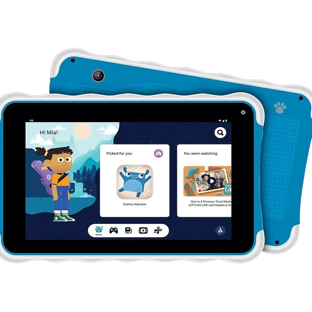Sonic7 Jr. 7" Kids Tablet, WiFi, 32GB Storage, Android 13, Blue (SC-779KT-BL)<Supersonic Clearance