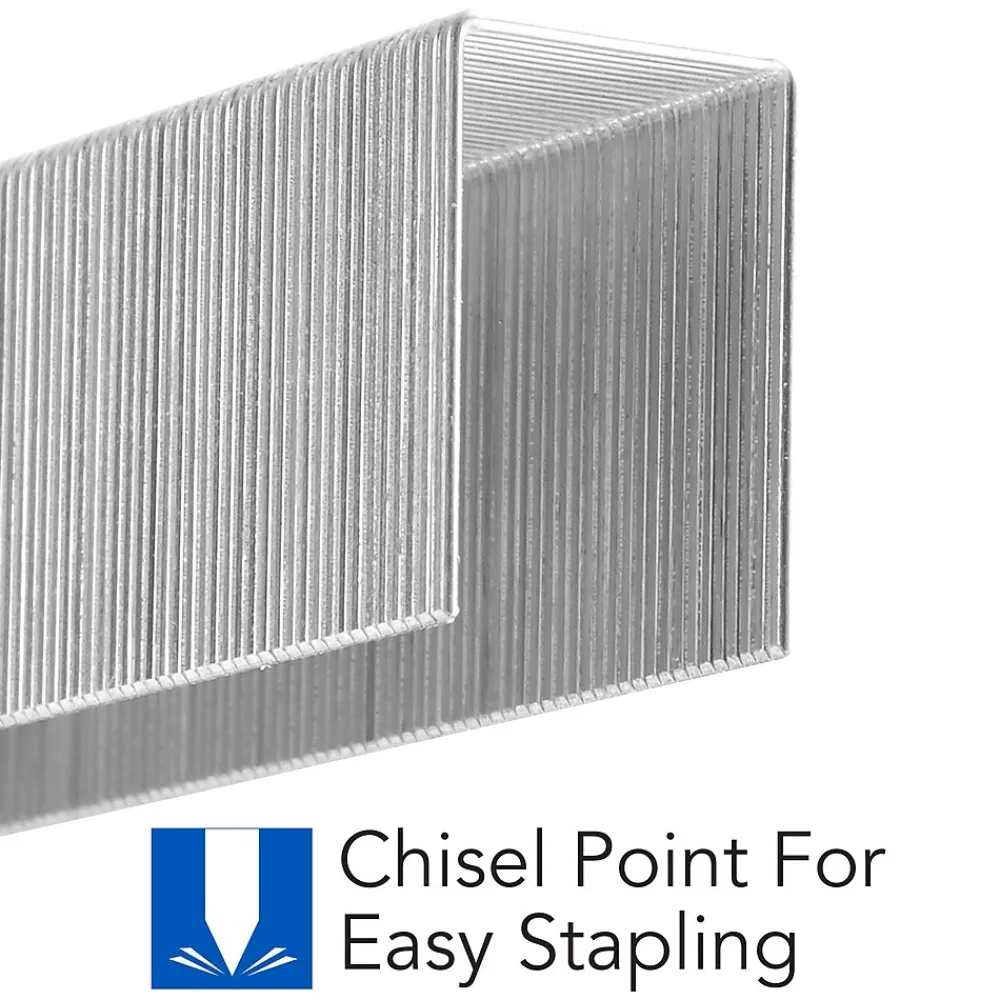 Staples|Swingline LightTouch Heavy Duty Staples, 0.63 Leg Length, 2500/Box (90009)