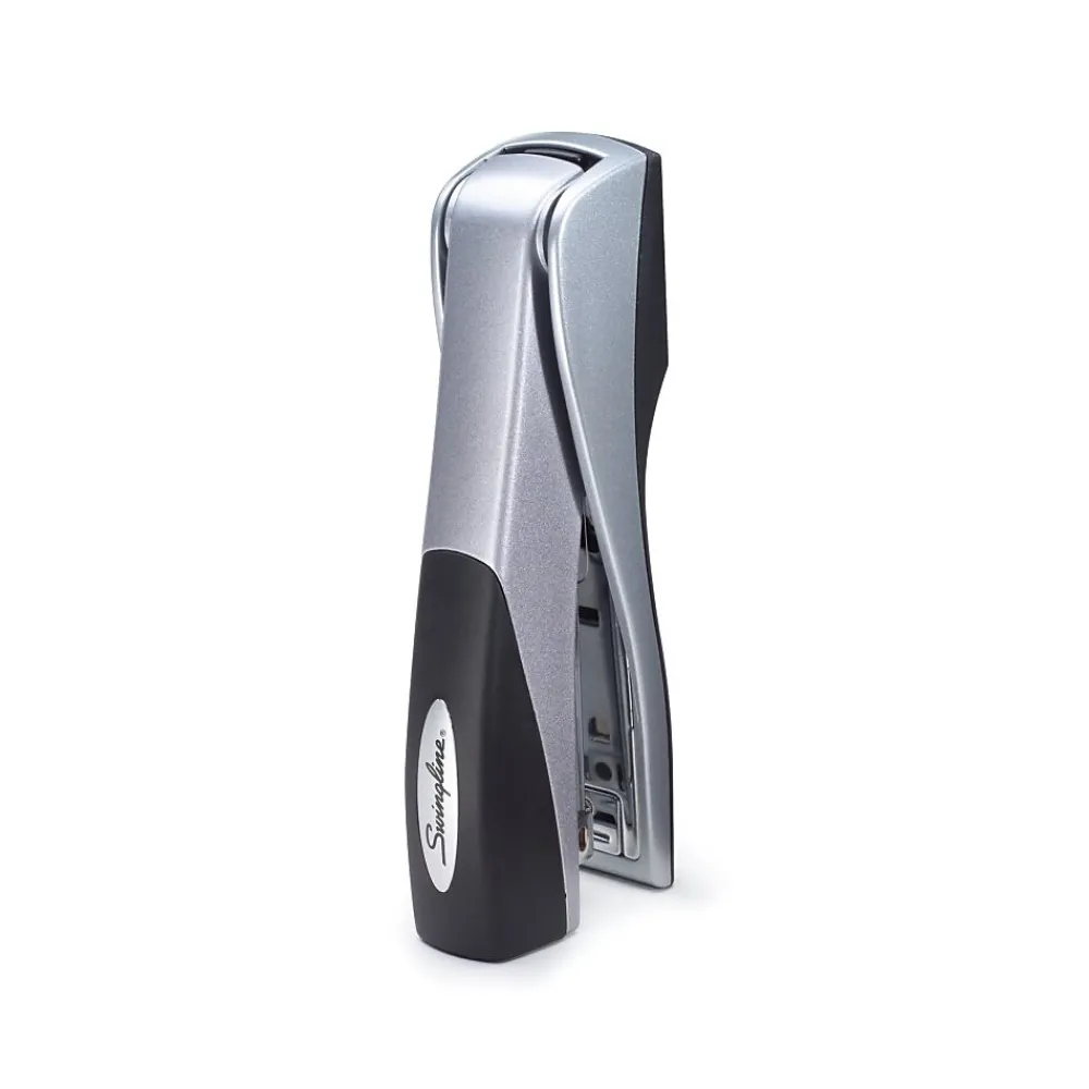 Staplers|Swingline ® Optima® Handheld Grip Stapler, 25 Sheet Capacity, Silver (87811)