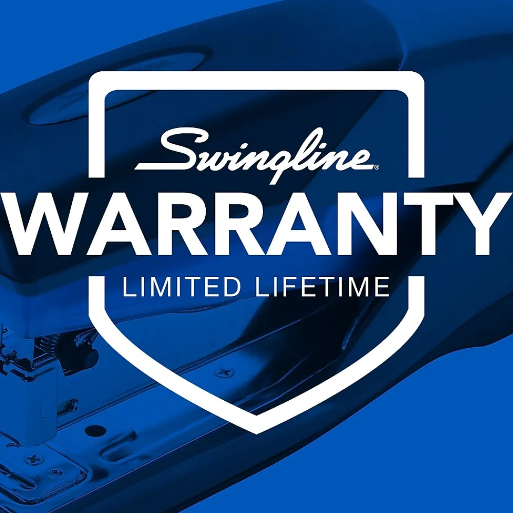 Staplers|Swingline Optima Stapler, 25 Sheet Capacity, Blue/Gray (66404)