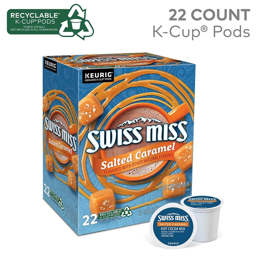 Swiss Miss Salted Caramel Hot Cocoa, Keurig® K-Cup® Pods, 22/Box (5000369264)