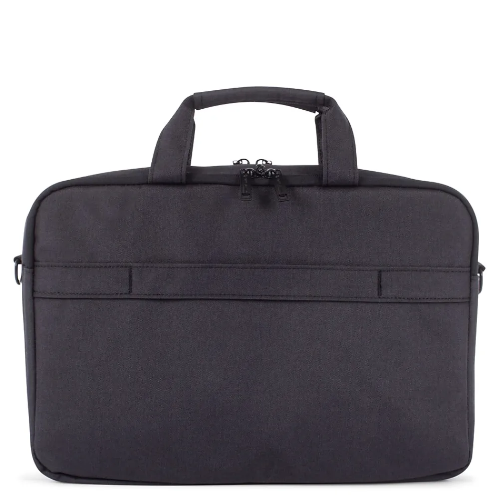 Cadence Polyester Two Section Briefcase, Charcoal (EXB1009SMCH)<Swiss Mobility Sale