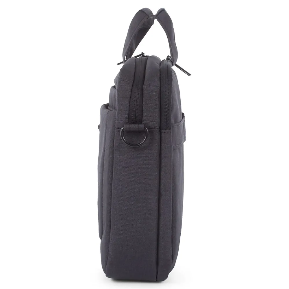 Cadence Polyester Two Section Briefcase, Charcoal (EXB1009SMCH)<Swiss Mobility Sale