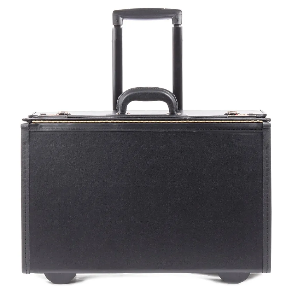 Vegan Leather Business Case On Wheels, Black (251622)<Swiss Mobility