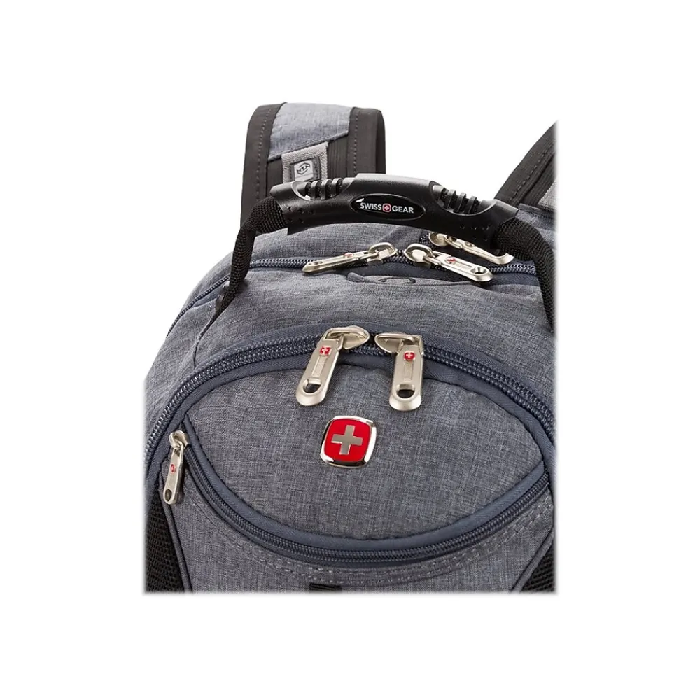 SWISSGEAR ScanSmart Laptop Backpack, Gray Heather Fabric (5977404420)