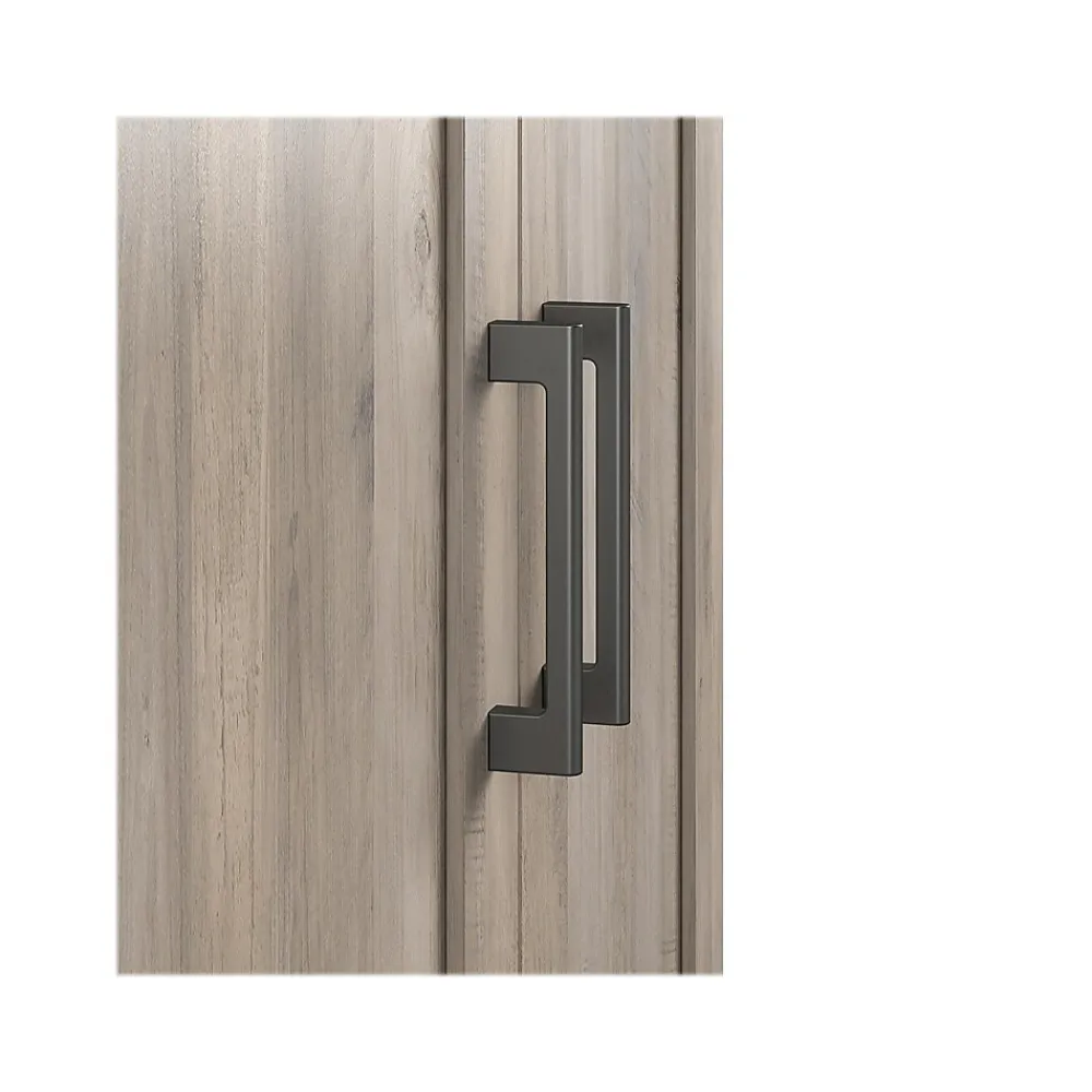 Storage Cabinets*System Build Dwyer 70" Tall Coffee Bar with 4 Shelves, Gray Oak (6383337COM)