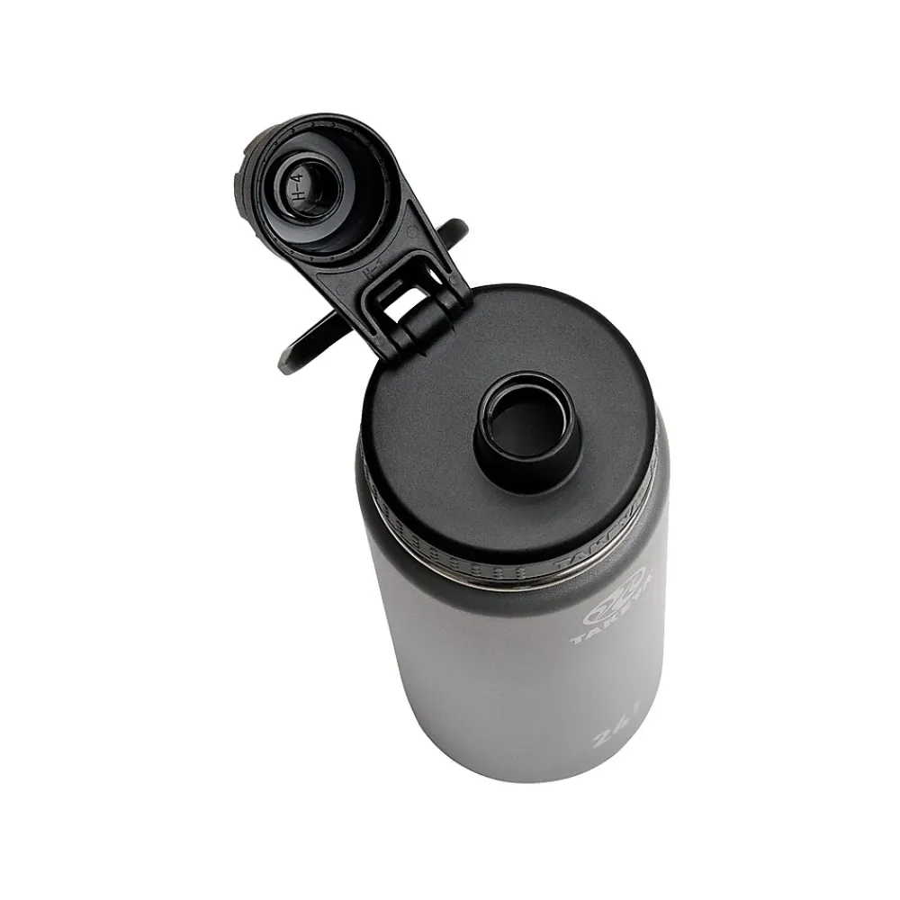 Takeya Originals Stainless Steel Vacuum Insulated Water Bottle, 24 oz., Graphite (50045)