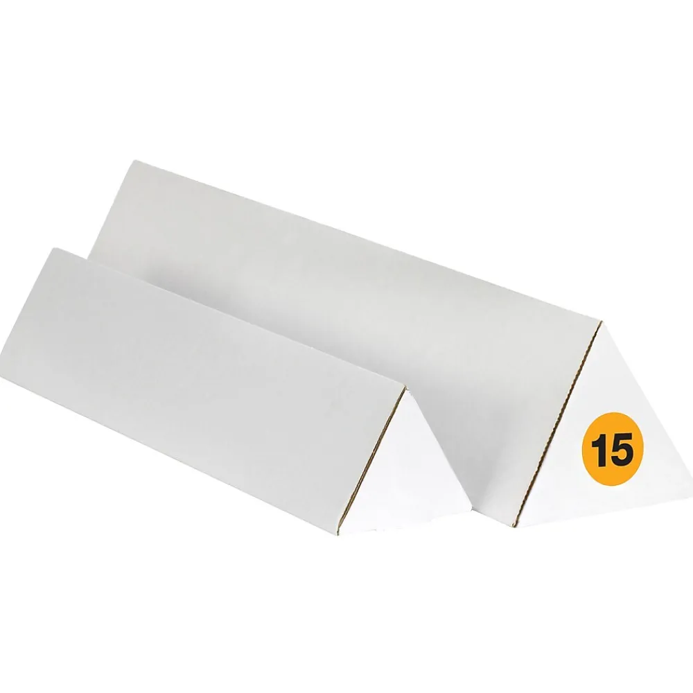 Labels|Tape Logic 1" Circle "15" Number Label, Fluorescent Orange, 500/Roll