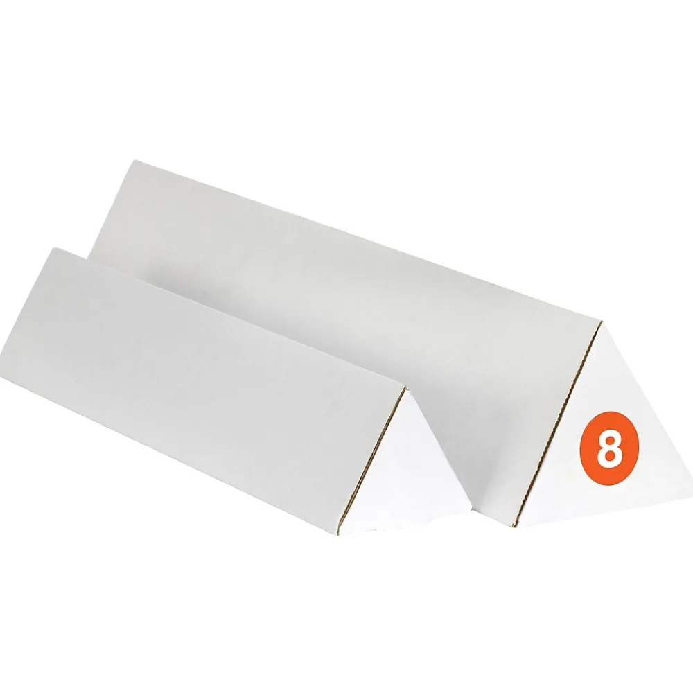 Labels|Tape Logic 1" Circle "8" Number Label, Orange, 500/Roll