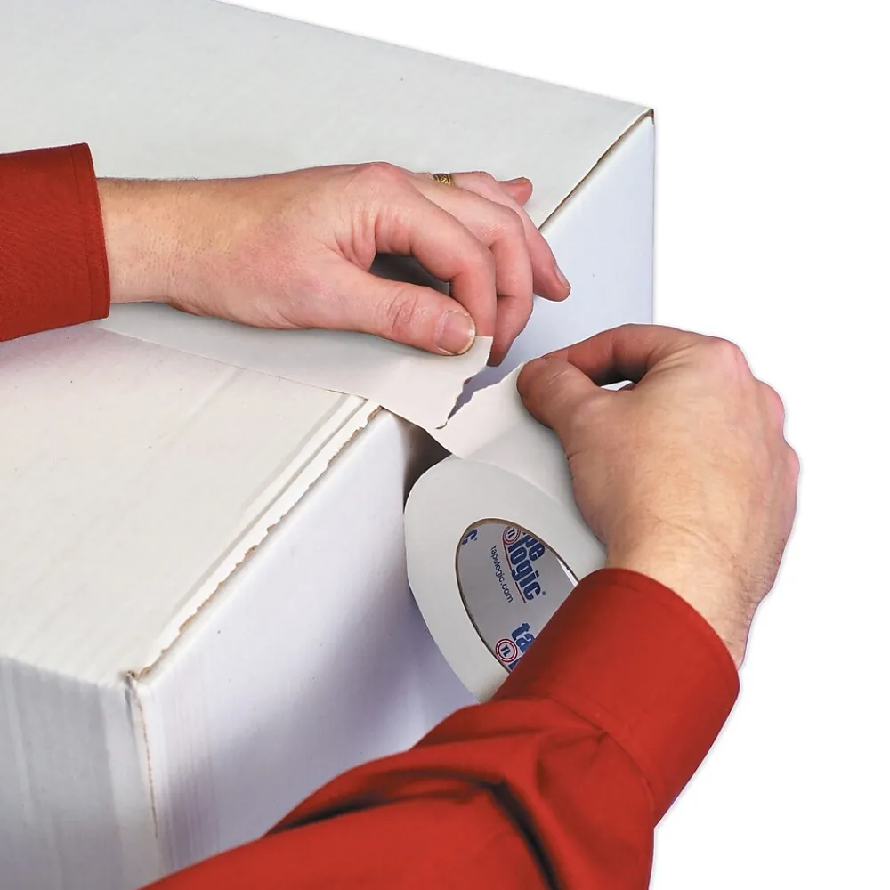 Tape Logic ® #5400 Flatback Tape, 3" x 60 yds., Natural White, 6/Case (T94854006PK)