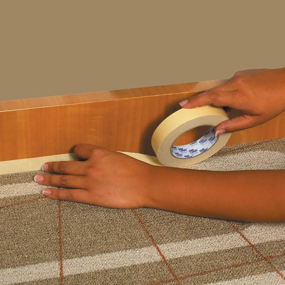 Hot Tape Logic ® 2400 Masking Tape, 5.6 Mil, 3/4" x 60 yds., Natural, 48/Case (T9342400)
