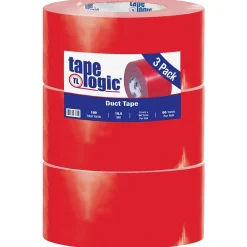 Best Tape Logic â„¢ 10 mil Duct Tape, 3" x 60 yds, Red, 3/Pack