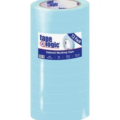 New Tape Logic â„¢ 3/4" x 60 Yards Light Masking Tape, Blue, 12 Rolls (T93400312PKH)