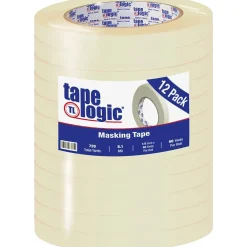 Hot Tape Logic â„¢ 1/2" x 60 Yards Masking Tape, 12 Rolls (T933260012PK)