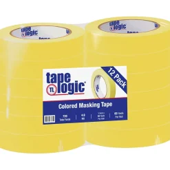 Tape Logic â„¢ 1" x 60 Yards Masking Tape, Yellow, 12 Rolls (T93500312PKY)
