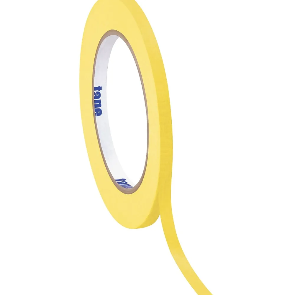 Discount Tape Logic ™ 1/4" x 60 Yards Masking Tape, Yellow, 12 Rolls (T93100312PKY)