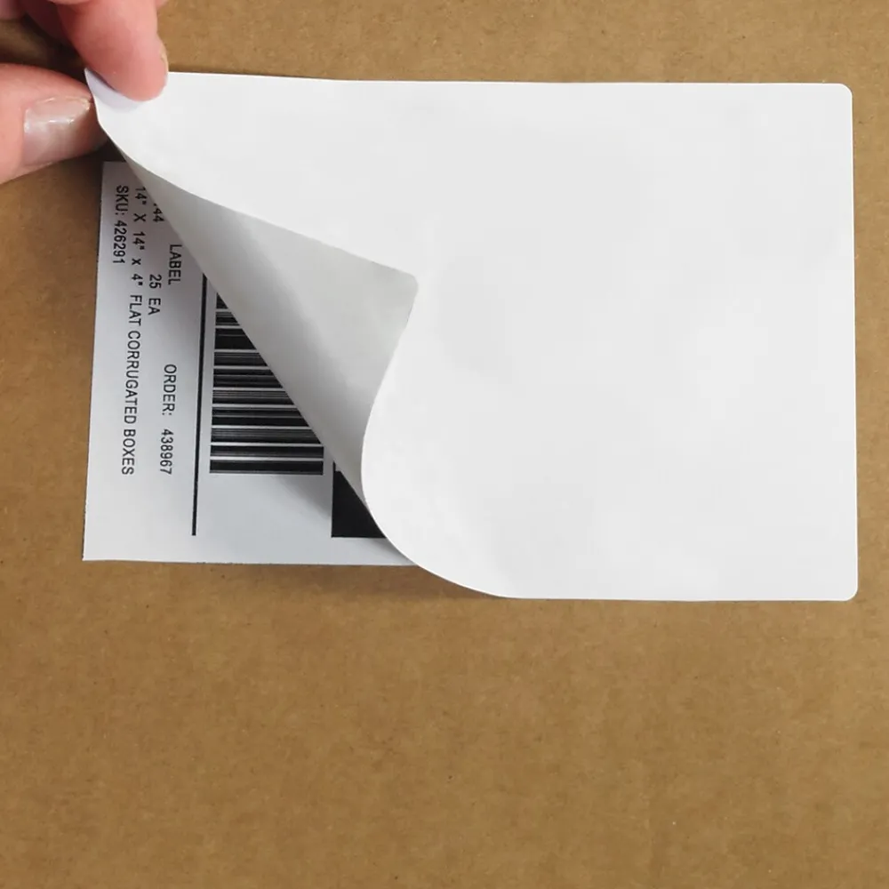 Hot Tape Logic Block Out Labels, 4" x 6", White, 500/Roll (DL1384W)