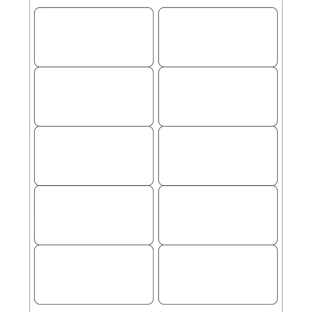 Clearance Tape Logic ® Laser Labels, Rectangle, Master Case, 4" x 2", White, 10,000/Case (LL124MC)