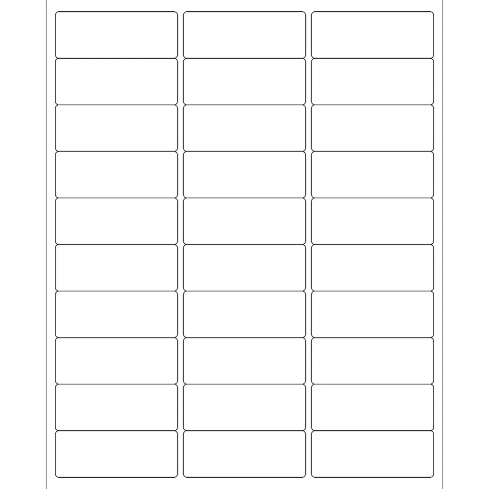 Sale Tape Logic ® Laser Labels, Rectangle, 2 5/8" x 1", White, 3000/Case (LL113)