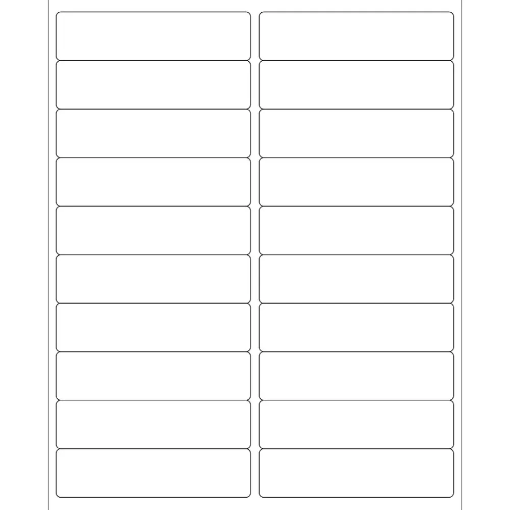 New Tape Logic ® Laser Labels, Rectangle, 4" x 1", White, 2000/Case (LL121)
