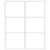 Hot Tape Logic ® Laser Labels, Rectangle, 4" x 3 1/3", White, 600/Case (LL127)