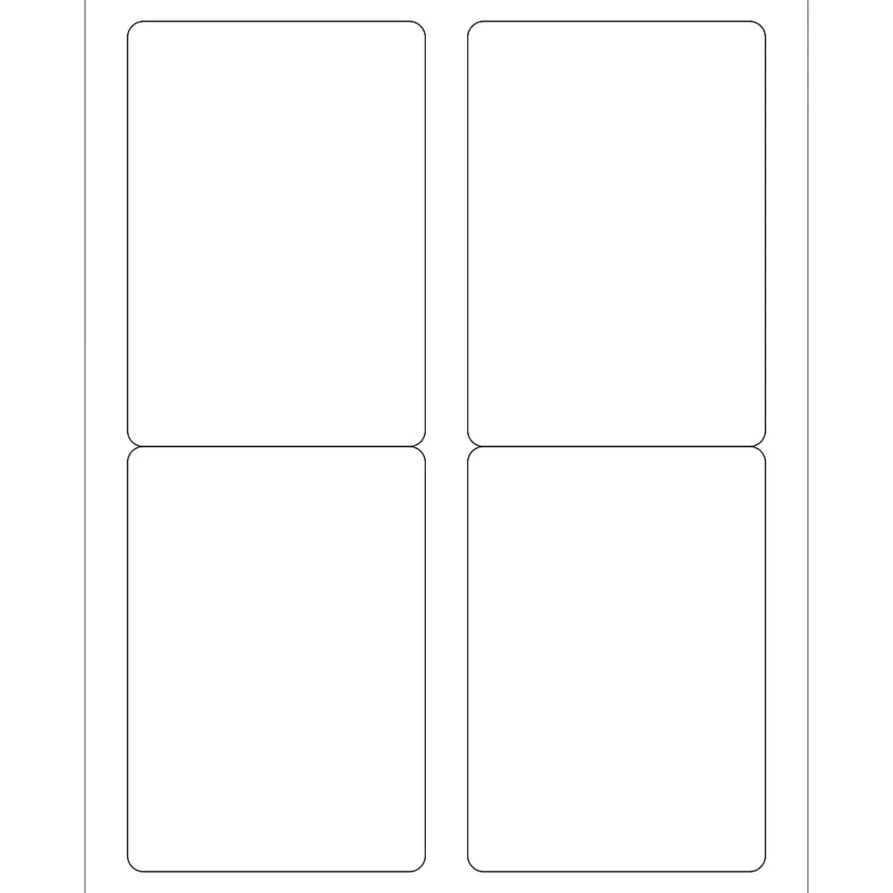 Online Tape Logic ® Laser Labels, Rectangle, 3 1/2" x 5", White, 400/Case (LL119)