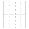 New Tape Logic ® Rectangle Laser Labels, 1 3/4" x 1/2", Crystal Clear, 8000/Case (LL235CC)