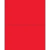 Best Tape Logic ® Rectangle Laser Labels, 8 1/2" x 5 1/2", Fluorescent Red, 200/Case (LL184RD)