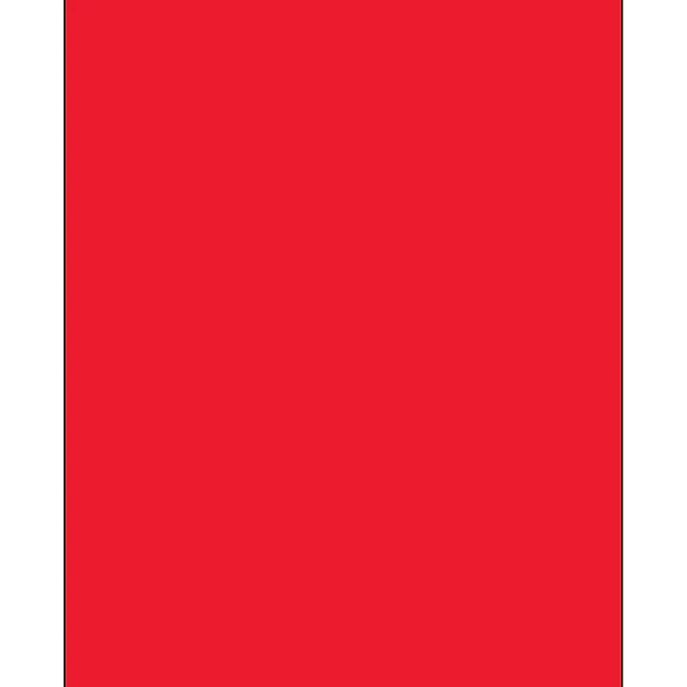 Hot Tape Logic ® Rectangle Laser Labels, 8 1/2" x 11", Fluorescent Red, 100/Case (LL185RD)