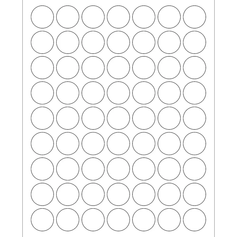 Clearance Tape Logic ® Removable Circle Laser Labels, 1", White, 6300/Case (LL295)