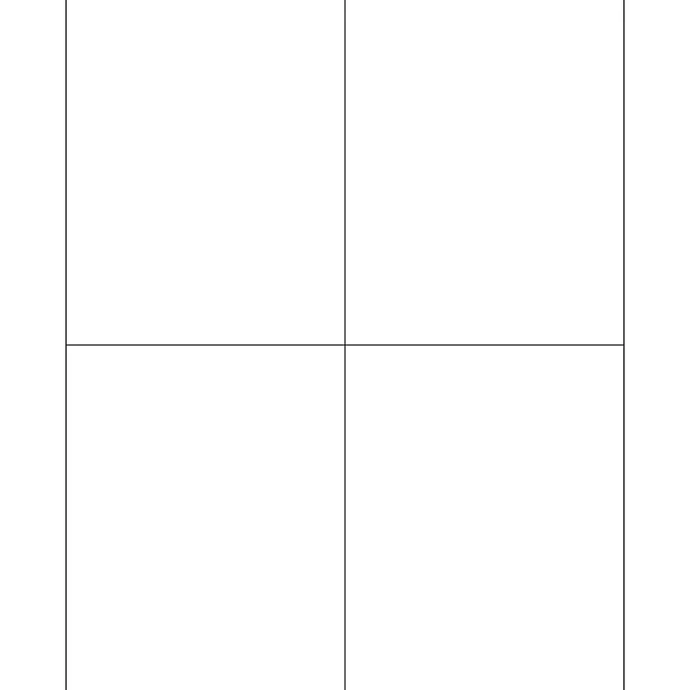 New Tape Logic ® Removable Rectangle Laser Labels, 4 1/4" x 5 1/2", White, 400/Case (LL269)