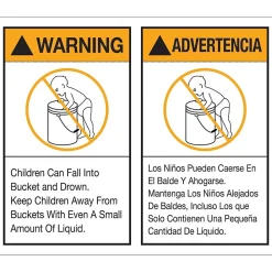 Labels|Tape Logic ™ Warning/Advertencia Regulated Label, 5" x 6", 500/Roll