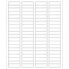 Hot Tape Logic ® Weather-Resistant Laser Labels, 1 3/4" x 1/2", White, 8000/Case (LL250WR)