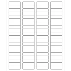 Hot Tape Logic ® Weather-Resistant Laser Labels, 1 3/4" x 1/2", White, 8000/Case (LL250WR)