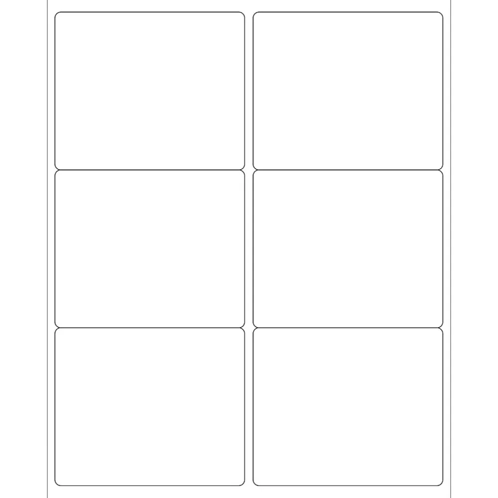 Tape Logic ® Weather-Resistant Laser Labels, 4" x 3 1/3", White, 600/Case (LL253WR)