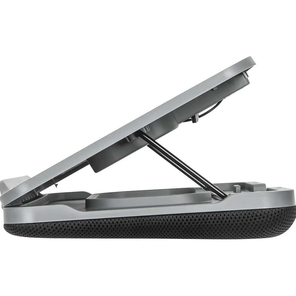15.5" x 11.25" Dual-Fan Chill Mat with Adjustable Stand, Gray (AWE90GL)<Targus Outlet