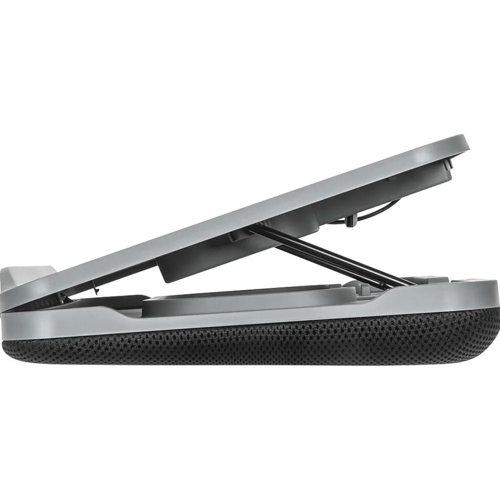 15.5" x 11.25" Dual-Fan Chill Mat with Adjustable Stand, Gray (AWE90GL)<Targus Outlet