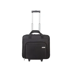 Laptop Rolling Briefcase, Black Polyester (TBR003US)<Targus Clearance