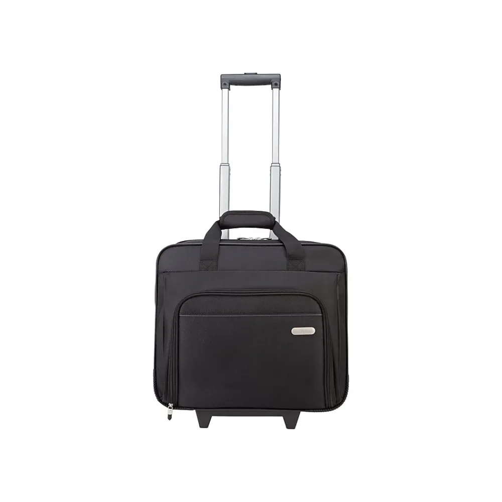 Laptop Rolling Briefcase, Black Polyester (TBR003US)<Targus Clearance