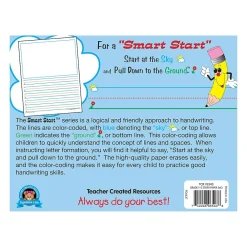 Classroom Paper*Teacher Created Resources K, 1 5/8" Space Writing Paper, Printed, Letter 8.50" x 11", White Paper, 360Sheet