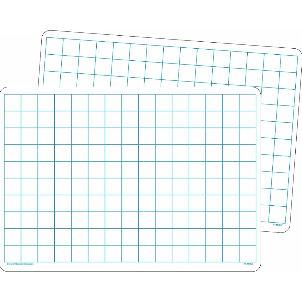 Dry Erase*Teacher Created Resources Math Grid Dry-Erase WhiteBoards, 10/Pack (TCR77253b