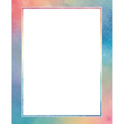 Classroom Paper*Teacher Created Resources Watercolor Computer Paper, 50 Sheets Per Pack, 6 Packs (TCR8967-6)