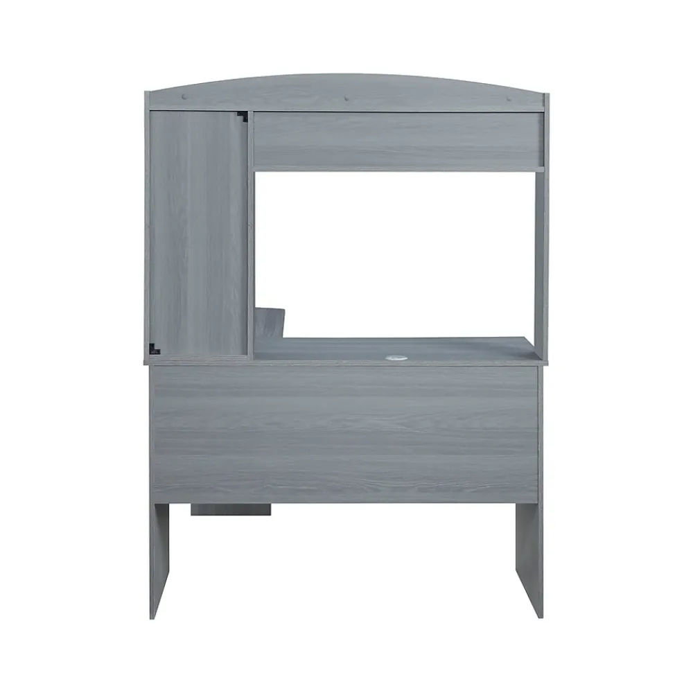 Office Desks*Techni Mobili 47" L-Shaped Desk, Gray (RTA-8410-GRY)