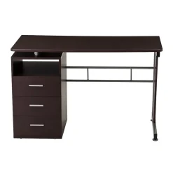Computer Desks*RTA Techni Mobili 48"W Computer Desk with Ample Storage, Chocolate (-3520-CH36)