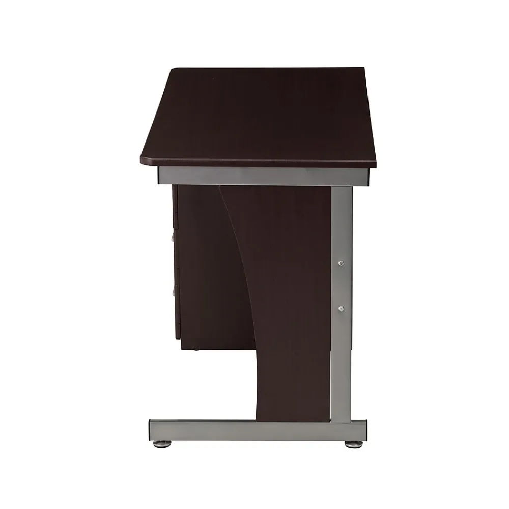 Computer Desks*RTA Techni Mobili 48"W Computer Desk with Ample Storage, Chocolate (-3520-CH36)