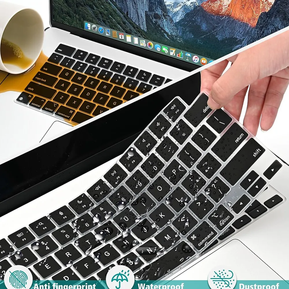 Hard-Shell Case/Keyboard Cover for Apple 15" Macbook Air 2023 M2, (TP-BK-MA15M2)<TechProtectus Clearance