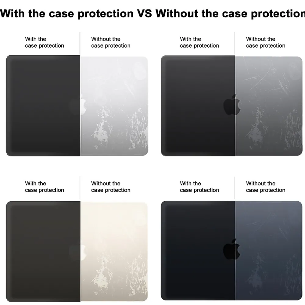 Hard-Shell Laptop Sleeve with Keyboard Cover, Black, (TP-BK-MA13M2)<TechProtectus Online
