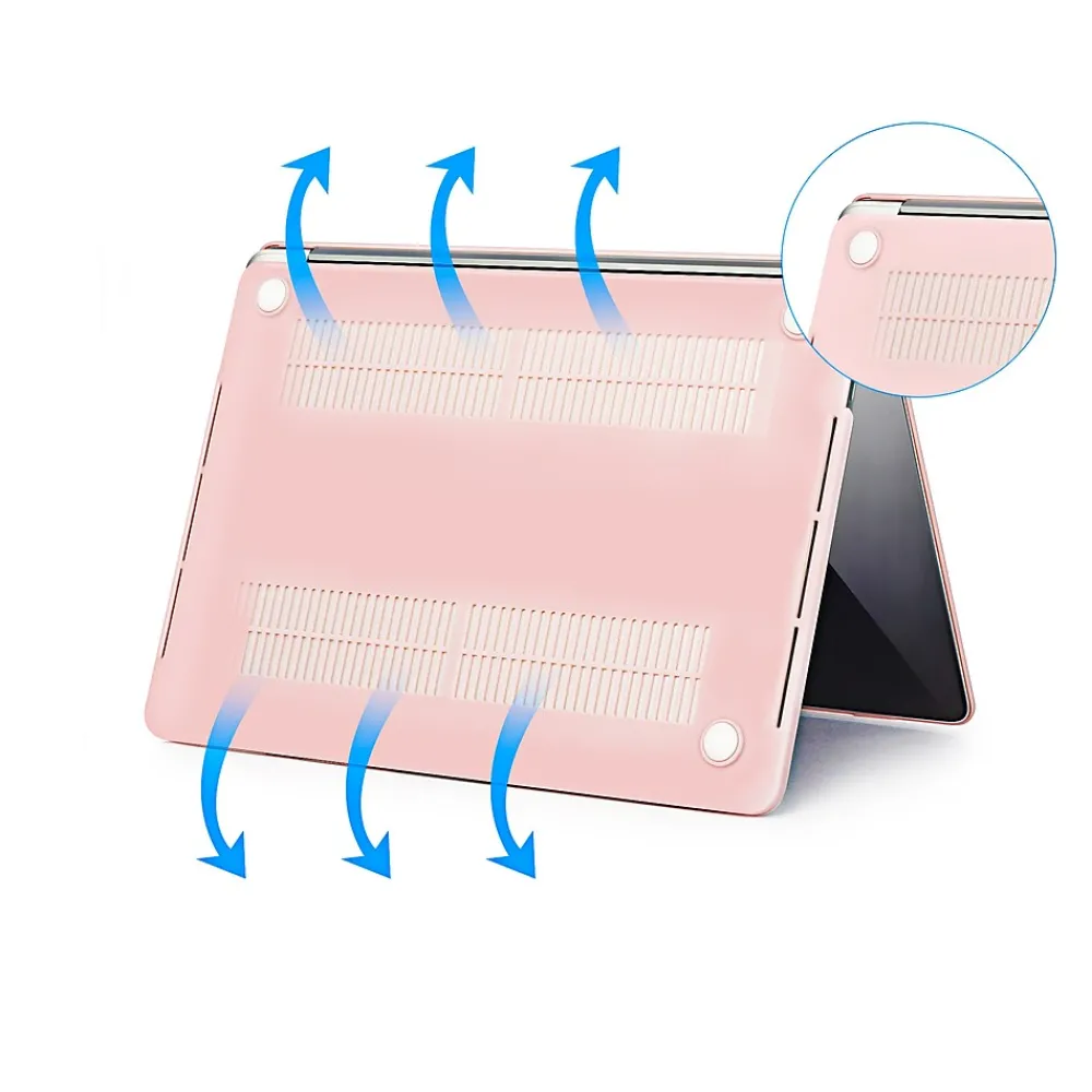 Laptop Case with Keyboard Cover and Screen Protector, Rose Quartz, Plastic (TP-RQ-K-MP13M1)<TechProtectus