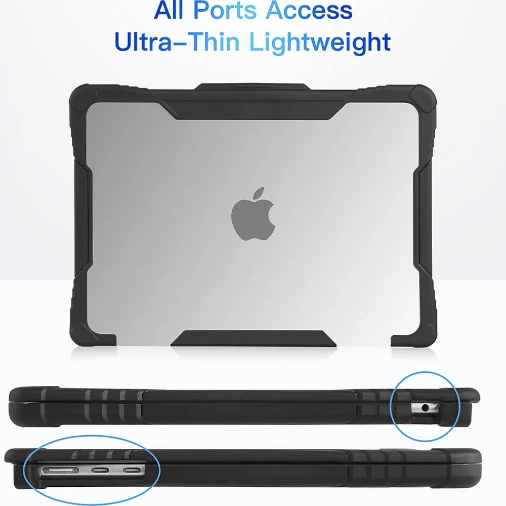 Rugged Laptop Sleeve with Keyboard Cover for Apple 13.6 Macbook Air 2022 M2, Clear (TP-RCL-MA13M2)<TechProtectus Best